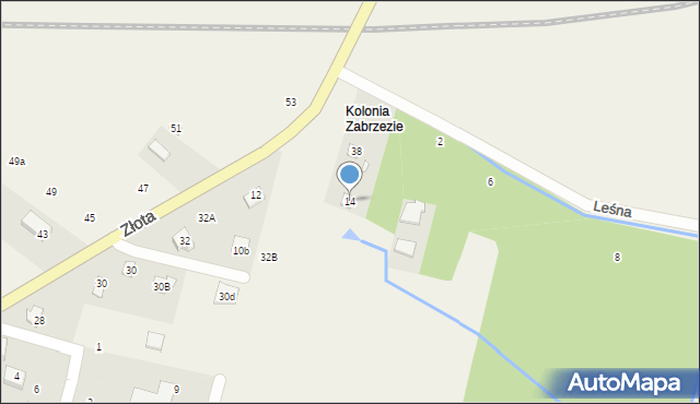 Kamionka, Złota, 14, mapa Kamionka