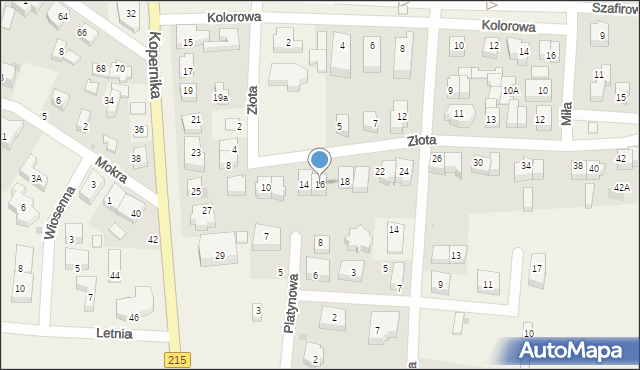 Karwia, Złota, 16, mapa Karwia