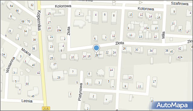 Karwia, Złota, 18, mapa Karwia