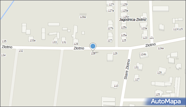 Łódź, Złotno, 128, mapa Łodzi