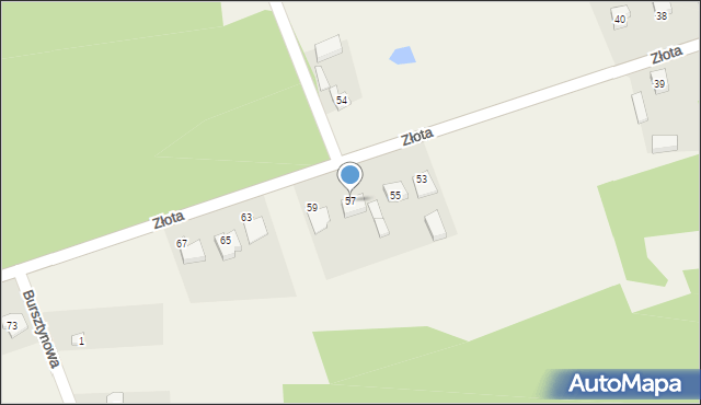 Łuszczanowice, Złota, 57, mapa Łuszczanowice