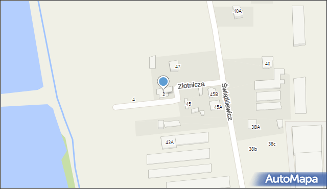 Mroków, Złotnicza, 2, mapa Mroków