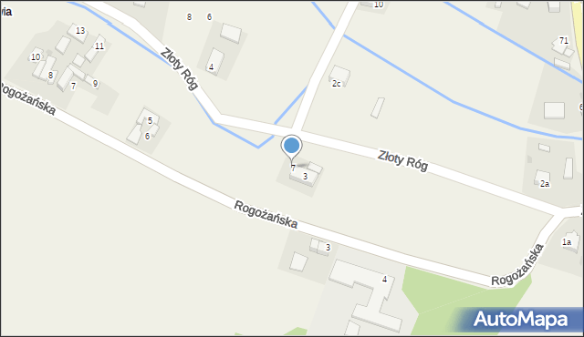 Nowa Cerekwia, Złoty Róg, 7, mapa Nowa Cerekwia