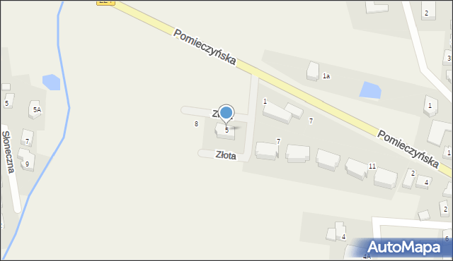 Przodkowo, Złota, 5, mapa Przodkowo