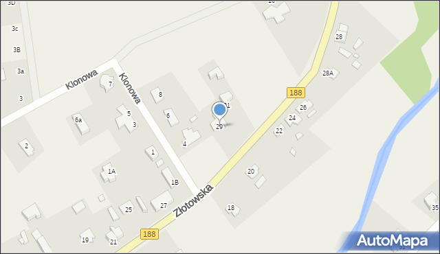 Skórka, Złotowska, 29, mapa Skórka