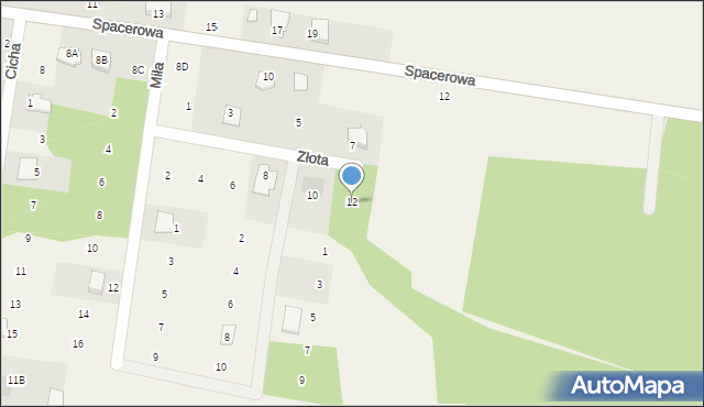 Stromiec, Złota, 12, mapa Stromiec