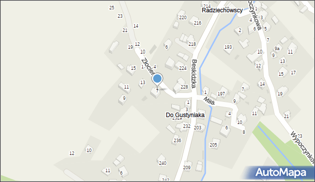 Trzebinia, Złocieni, 7, mapa Trzebinia