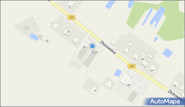 Witunia, Złotowska, 1d, mapa Witunia