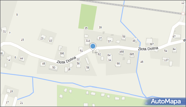 Wola Filipowska, Złota Dolina, 30, mapa Wola Filipowska