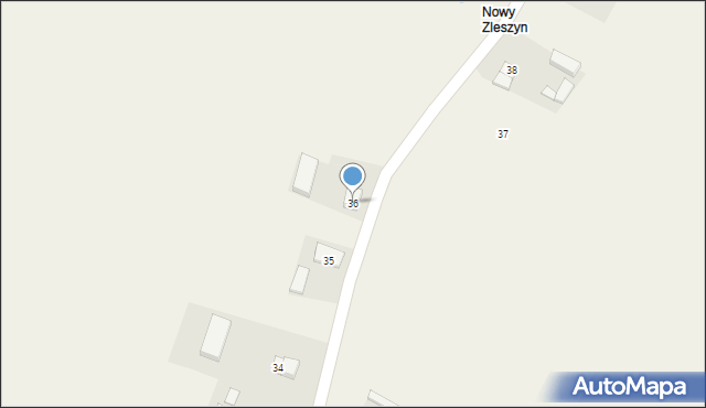 Zleszyn, Zleszyn, 36, mapa Zleszyn