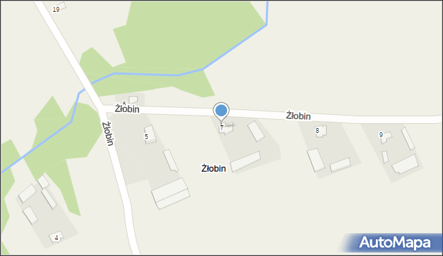 Żłobin, Żłobin, 7, mapa Żłobin