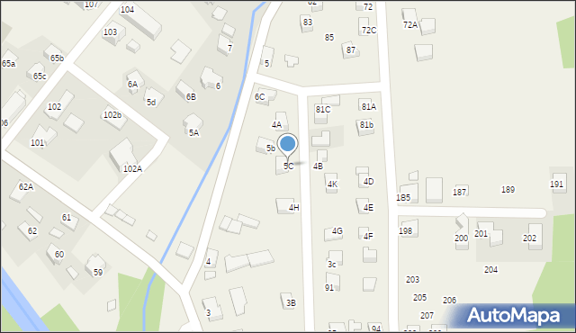 Złockie, Złockie, 5C, mapa Złockie