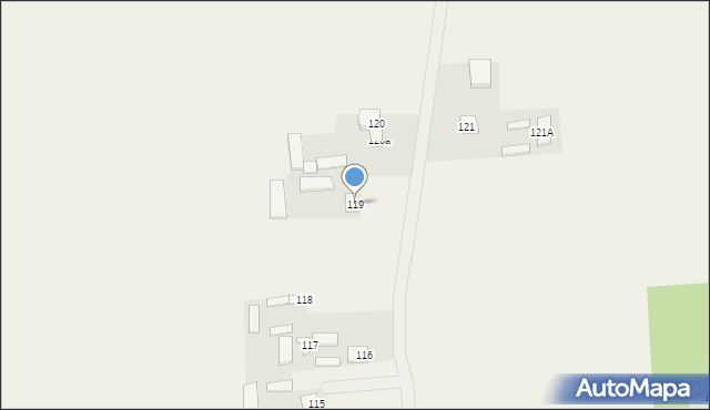 Złojec, Złojec, 119, mapa Złojec