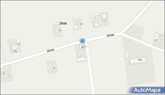 Złota, Złota, 18, mapa Złota