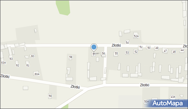 Złotki, Złotki, 57, mapa Złotki