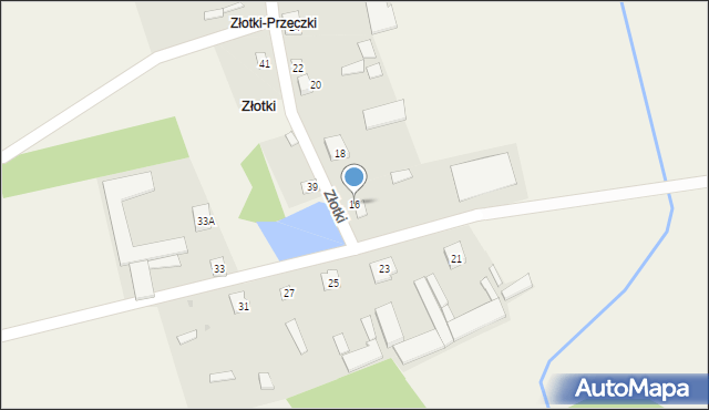 Złotki, Złotki-Przeczki, 16, mapa Złotki