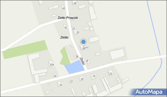 Złotki, Złotki-Przeczki, 18, mapa Złotki