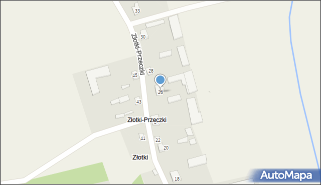 Złotki, Złotki-Przeczki, 26, mapa Złotki