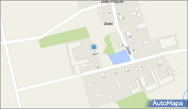 Złotki, Złotki-Przeczki, 33A, mapa Złotki