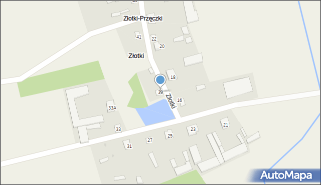 Złotki, Złotki-Przeczki, 39, mapa Złotki