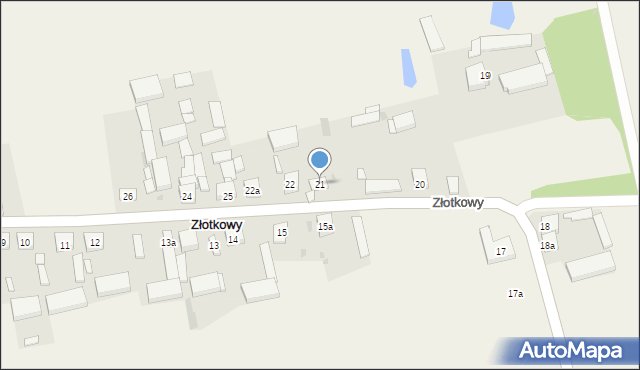 Złotkowy, Złotkowy, 21, mapa Złotkowy