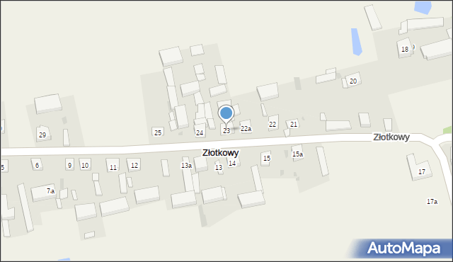 Złotkowy, Złotkowy, 23, mapa Złotkowy