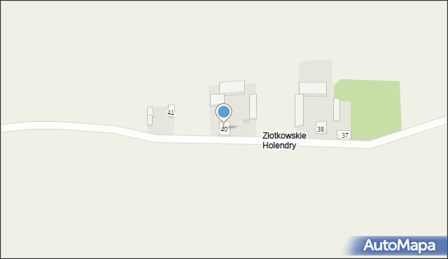 Złotkowy, Złotkowy, 40, mapa Złotkowy