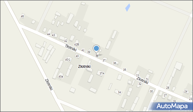 Złotniki, Złotniki, 38, mapa Złotniki