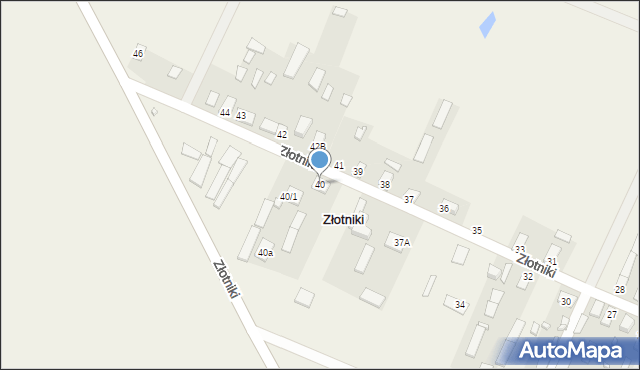 Złotniki, Złotniki, 40, mapa Złotniki