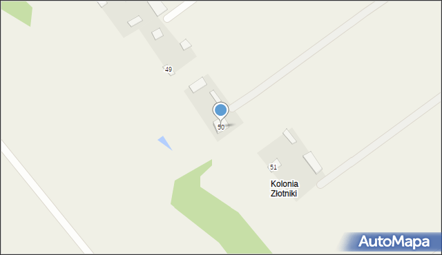 Złotniki, Złotniki, 50, mapa Złotniki