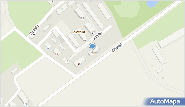 Złotniki, Złotniki, 16, mapa Złotniki