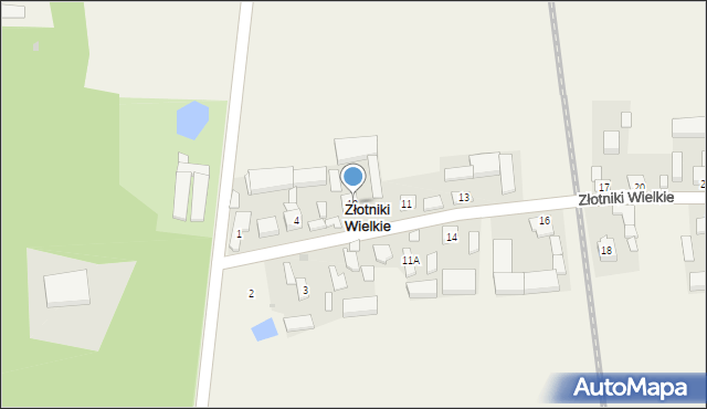 Złotniki Wielkie, Złotniki Wielkie, 10, mapa Złotniki Wielkie