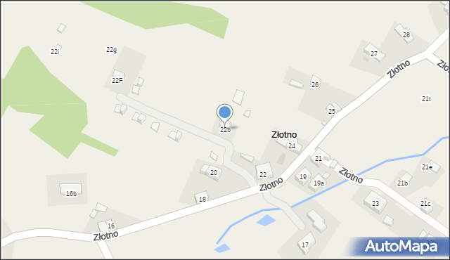 Złotno, Złotno, 22b, mapa Złotno