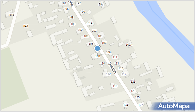 Złotoria, Złotoria, 108, mapa Złotoria