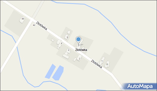 Złotówka, Złotówka, 3, mapa Złotówka