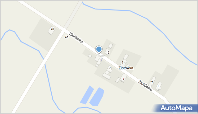 Złotówka, Złotówka, 4a, mapa Złotówka