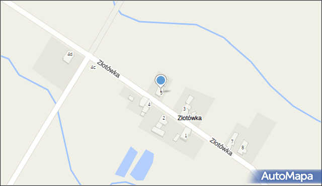 Złotówka, Złotówka, 5, mapa Złotówka