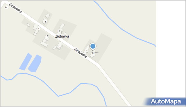 Złotówka, Złotówka, 8, mapa Złotówka