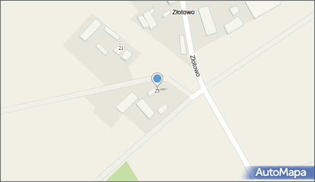 Złotowo, Złotowo, 23, mapa Złotowo