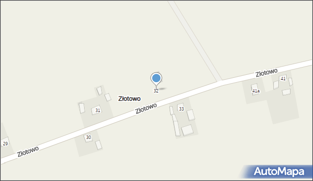 Złotowo, Złotowo, 32, mapa Złotowo