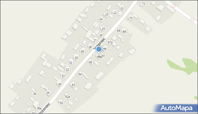 Złożeniec, Złożeniec, 66a, mapa Złożeniec