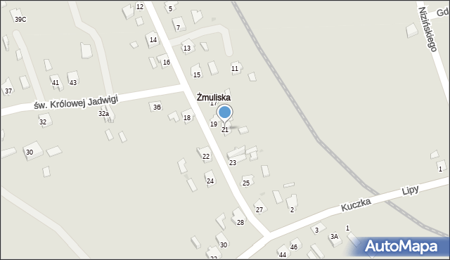 Leżajsk, Zmuliska, 21, mapa Leżajsk