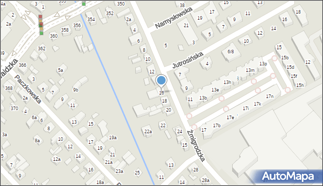 Poznań, Żmigrodzka, 16, mapa Poznania