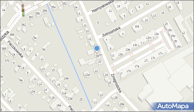 Poznań, Żmigrodzka, 18, mapa Poznania