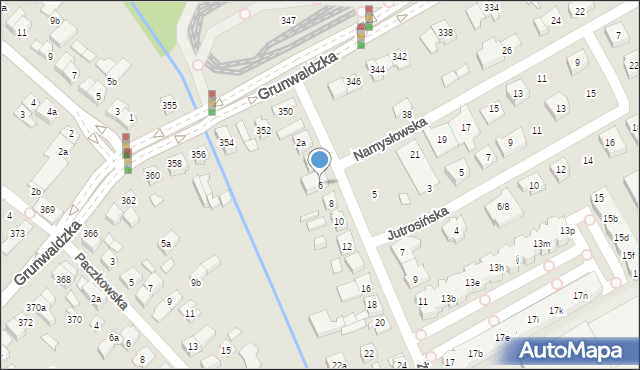 Poznań, Żmigrodzka, 6, mapa Poznania