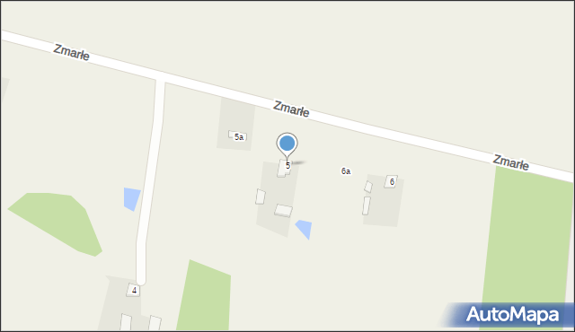 Rzewuszyce, Zmarłe, 5, mapa Rzewuszyce