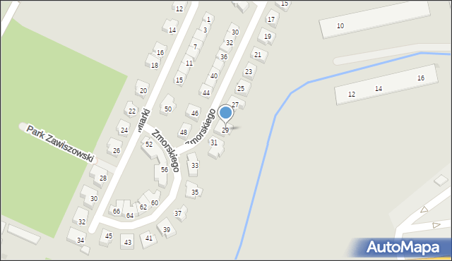 Świdnica, Zmorskiego Romana, 29, mapa Świdnicy