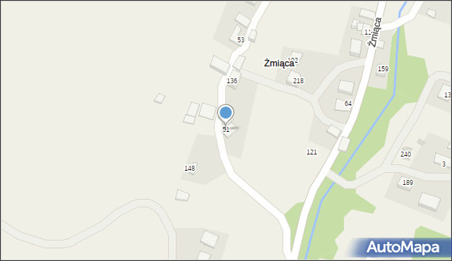 Żmiąca, Żmiąca, 51, mapa Żmiąca