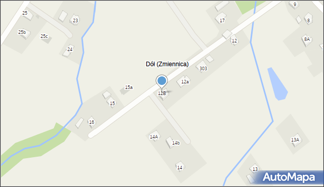 Zmiennica, Zmiennica, 12B, mapa Zmiennica