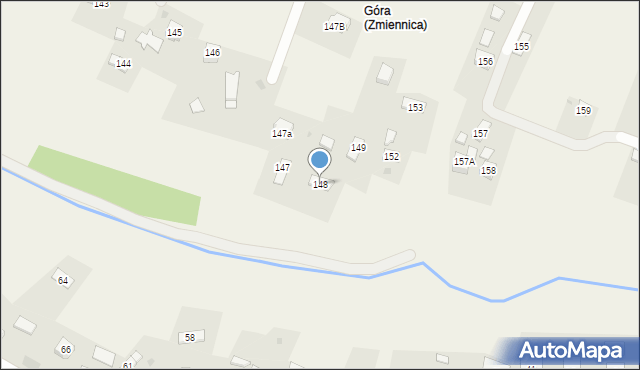 Zmiennica, Zmiennica, 148, mapa Zmiennica